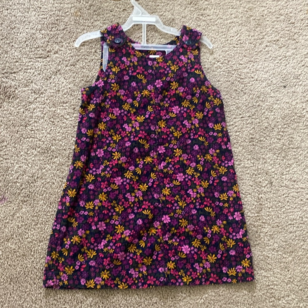 Girls Gap floral corduroy dress 4T